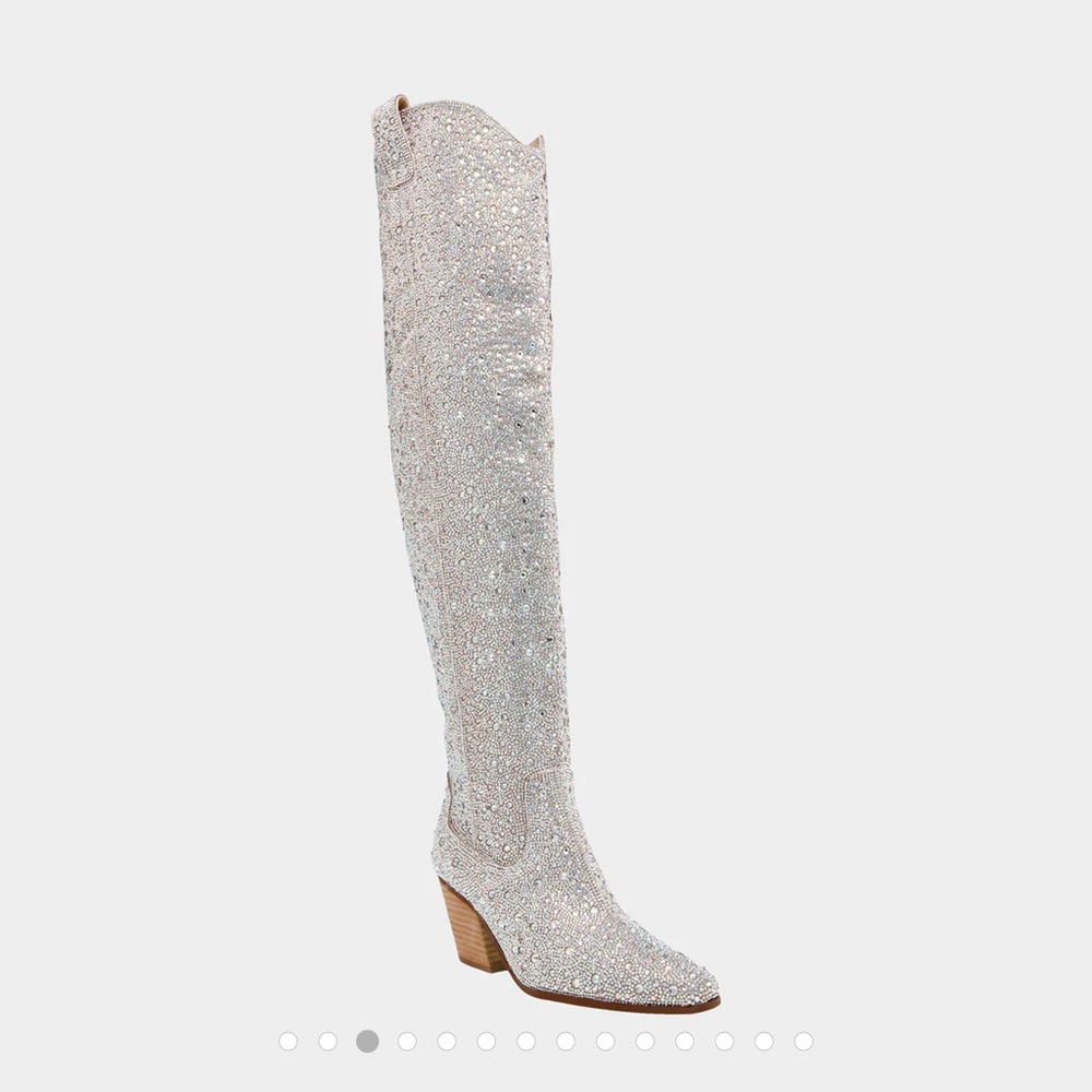 Betsey Johnson Rodeo Rhinestone Boots
